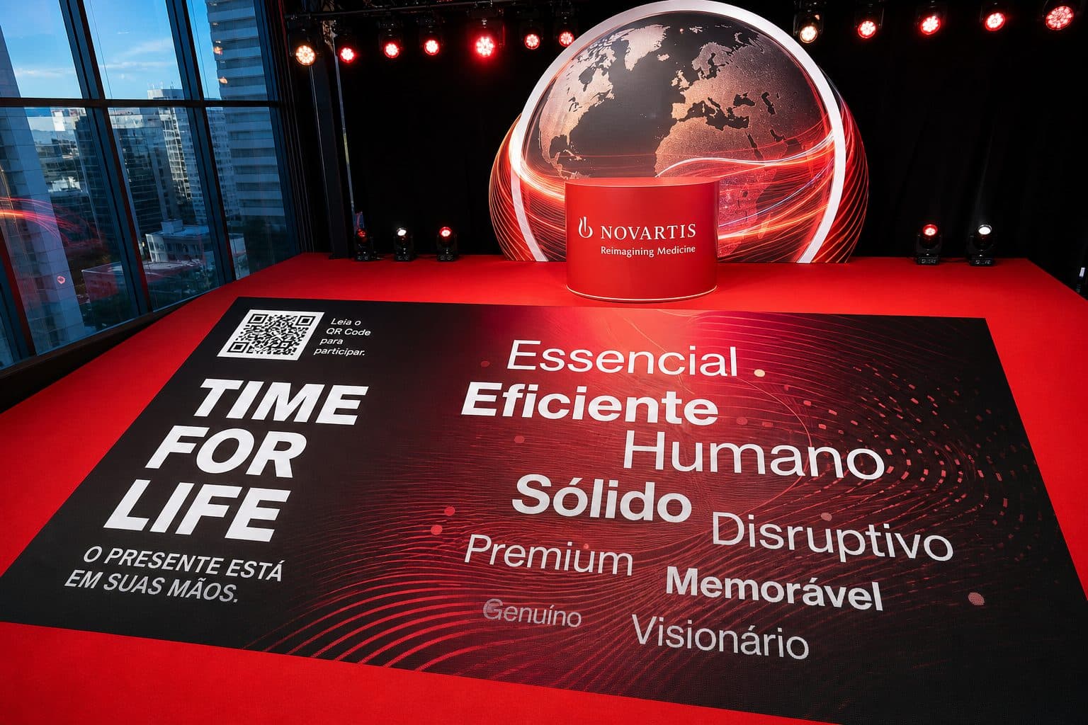 Ativação de marca Novartis TIME FOR LIFE